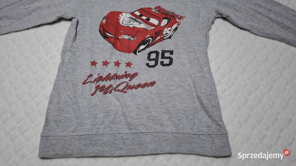 Koszulka długi rękaw chłopięca szara Auta Cars Czeladź