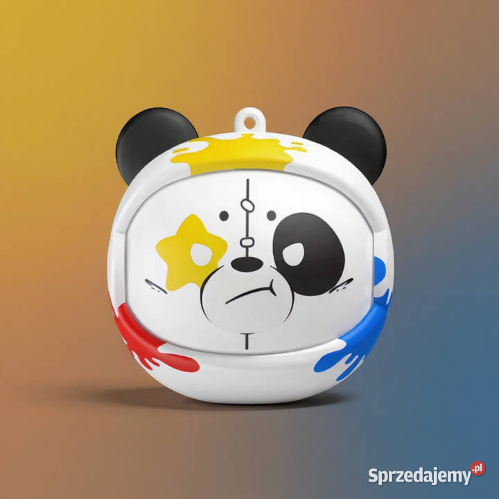 Sportowe słuchawki bezprzewodowe z etui panda i