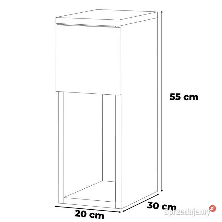 Szafka Nocna Figo Wąski Stolik Nakastlik Do 30cm Elbląg