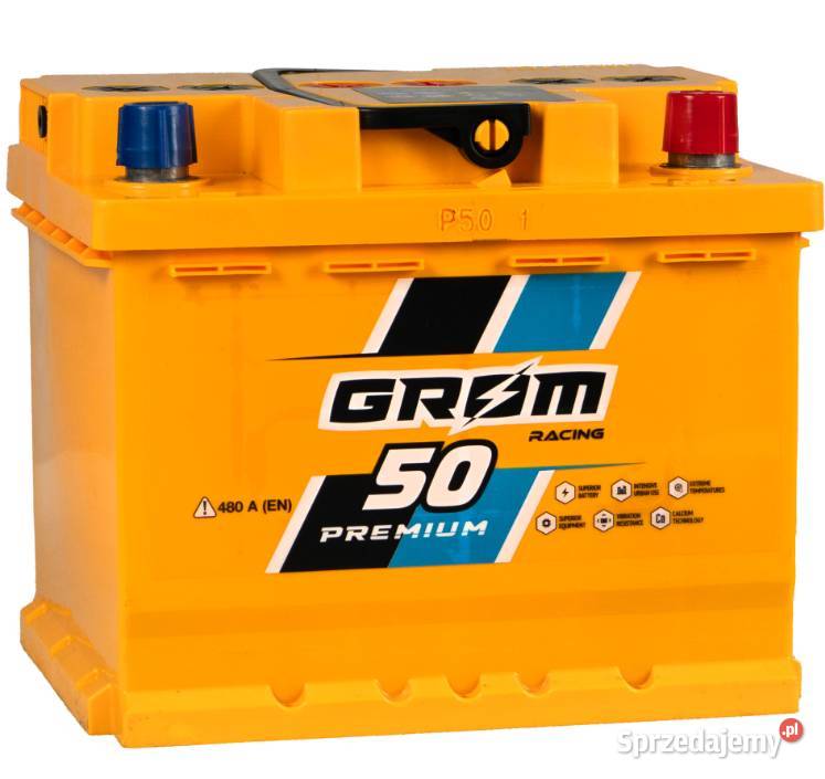 Akumulator 50Ah 480A Grom Racing Poznań