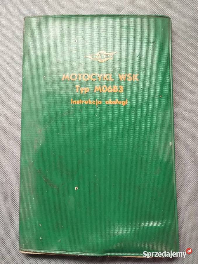 Instrukcja obsługi WSK 125 typ M06B3 1974 Motoryzacja