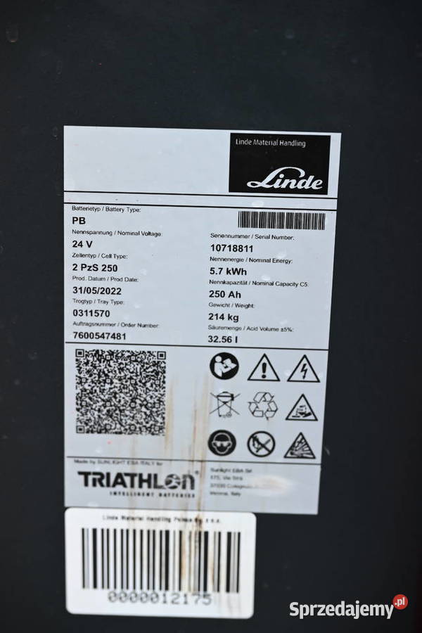 Paleciak elektryczny Linde T20 2000 Bateria 2022 śląskie Częstochowa