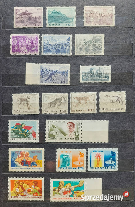 Korea północna znaczki 196465 piękny zbiór z Warszawa