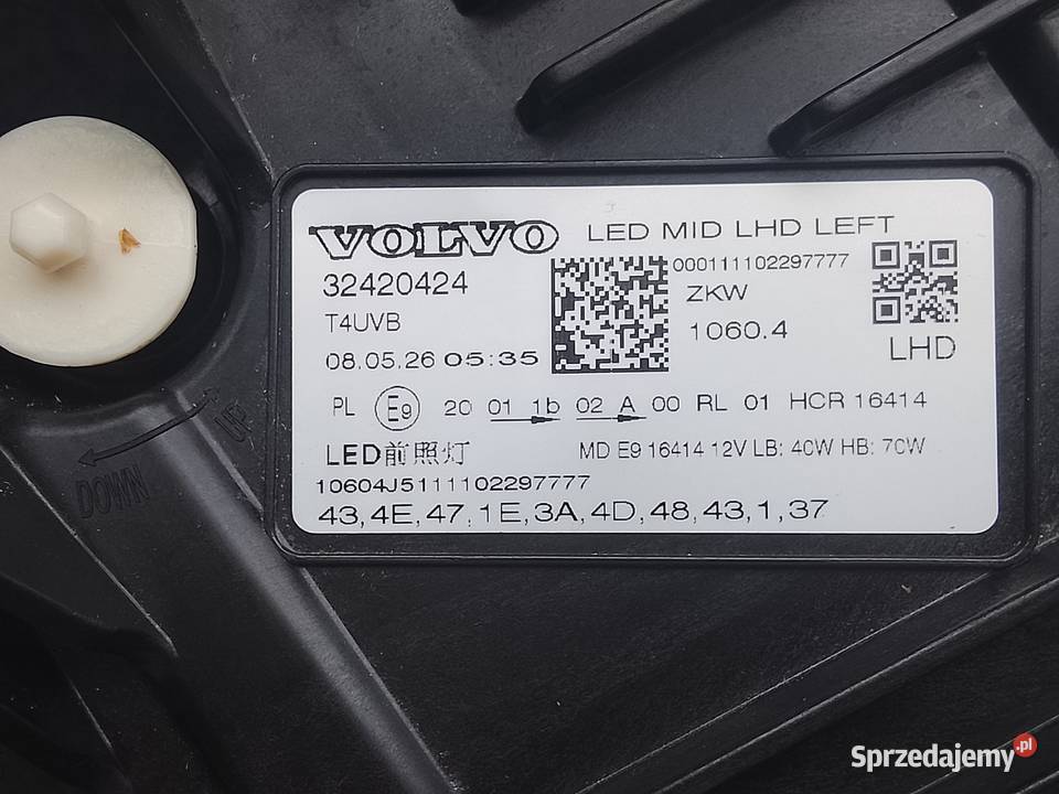 Lampy przednie XC60 2026 osobowe dolnośląskie sprzedam