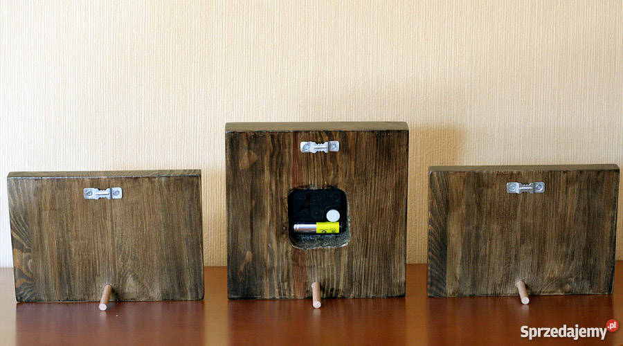 Zegar tryptyk wsteczny z motywem kota Kościerzyna