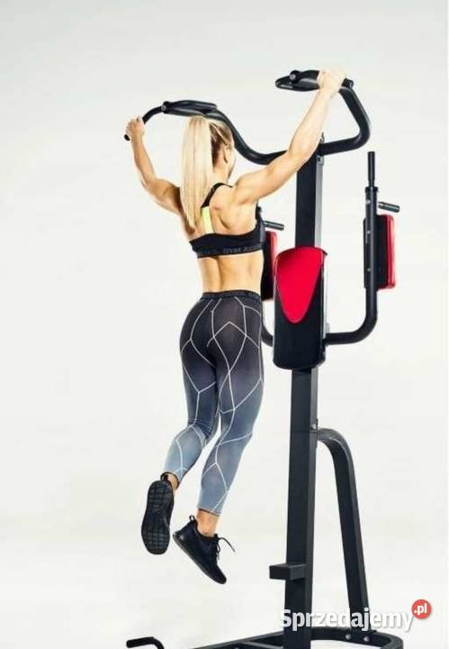 Duży stacjonarny drążek do podciągania i DIP Poznań