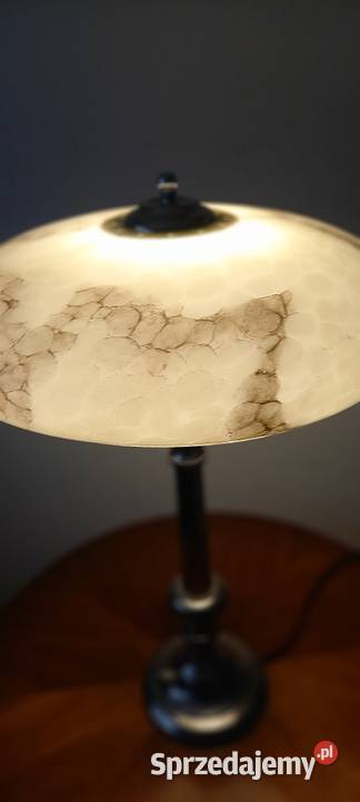 Kolumnowa lampa z chromowanego mosiądzu duży łódzkie Skierniewice