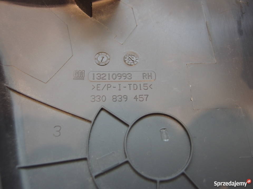 Opel Corsa D 08r osłona obudowa fotela prawego osobowe
