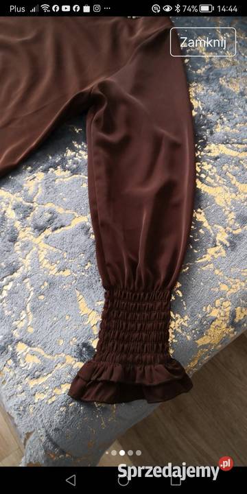 Bluzka damska brązowy/beżowy Moszczenica