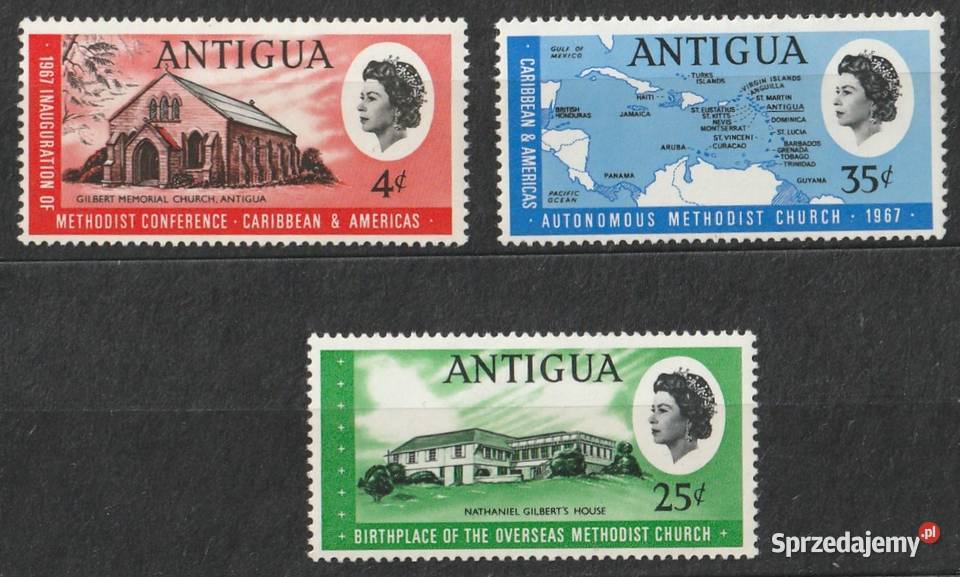 ANTIGUA METODYSTÓW KOŚCIÓŁ 1967 CZYSTE łódzkie Łódź