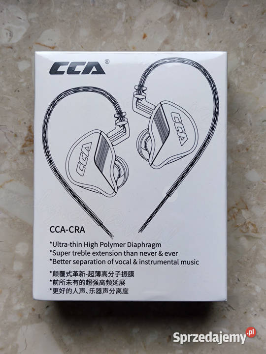 Nowe słuchawki CCA CRA dokanałowe IEM Ropczyce