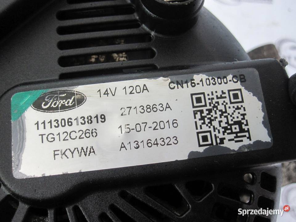 Ford Ka Plus 12 TIVCT B2KA 70 alternator