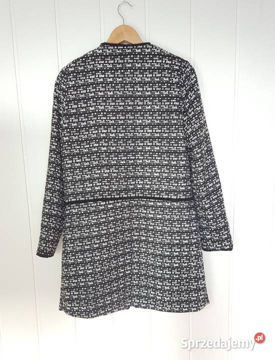 Nowy płaszcz Orsay L 40 biały czarny pepitka Szczecin