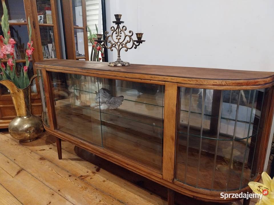 Witryna komoda retro prl szafka rtv art deco Gdańsk