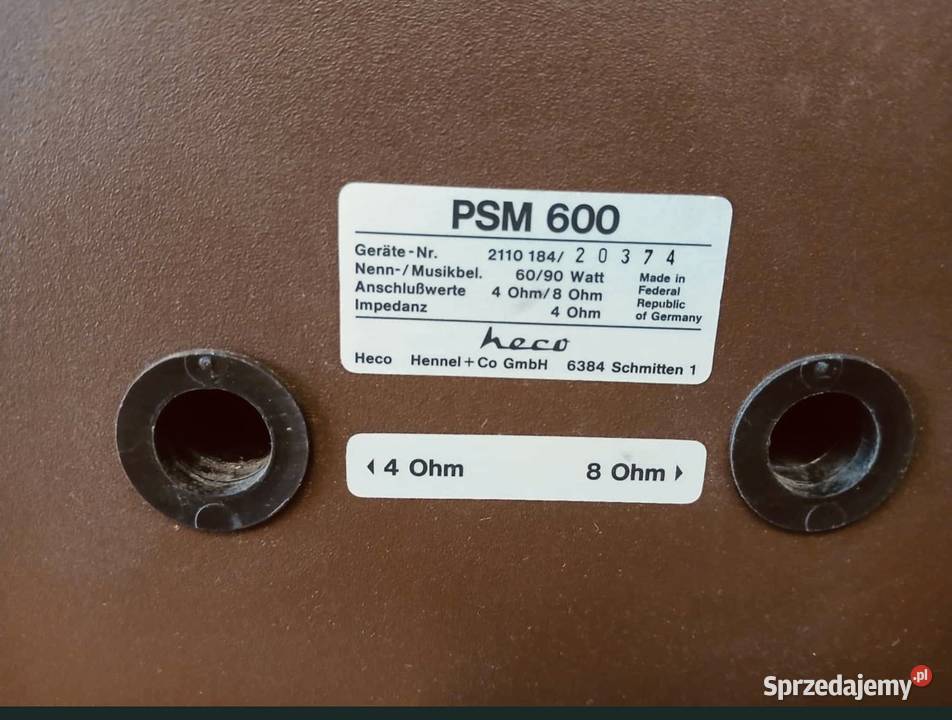 Kolumny Heco PSM 600 48 ohm Grupa sprzedam