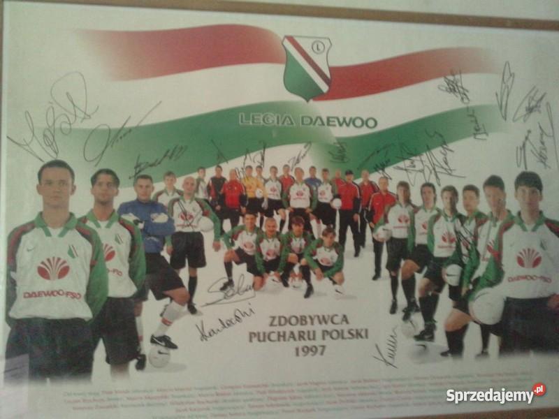 Plakat Legii Warszawa podpisy mazowieckie sprzedam