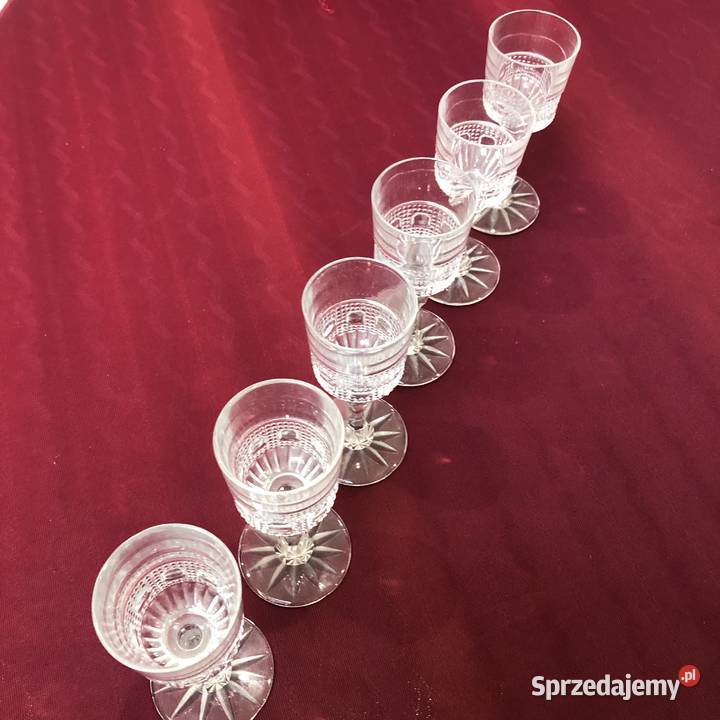Kryształ karafka 6 kieliszków PRL Vinatage lata Porcelana i szkło Kraków
