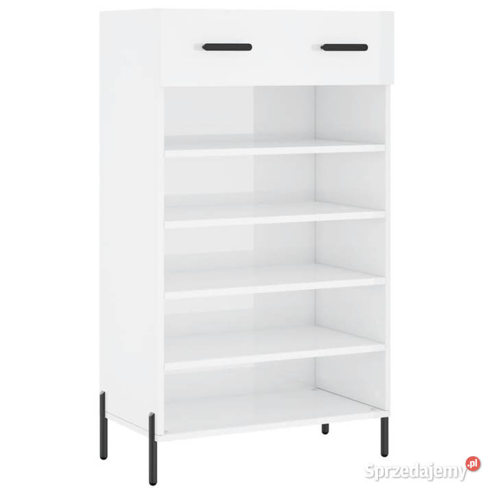 Szafka na buty wysoki połysk biała 60x35x105 mazowieckie Warszawa
