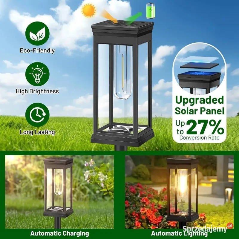 Wodoodporne jasne solarne lampy ścieżkowe Rzeszów