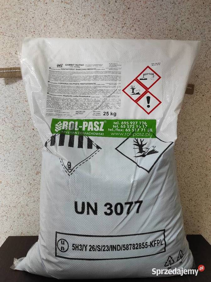 Siarczan Miedzi pięciowodny Strzelce Wielkie sprzedam