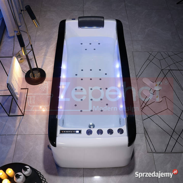 Wanna z hydromasażem EBD034 prostokątna Grabówka