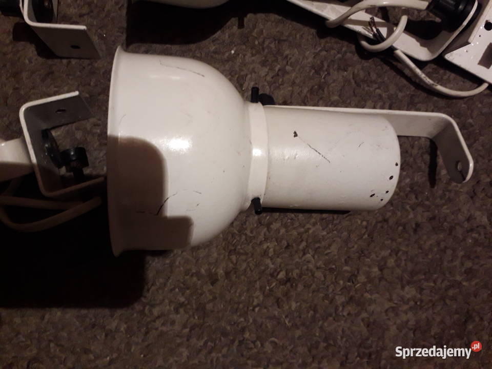 Reflektorek blaszany biały ruchomy uchwyt małopolskie Kraków