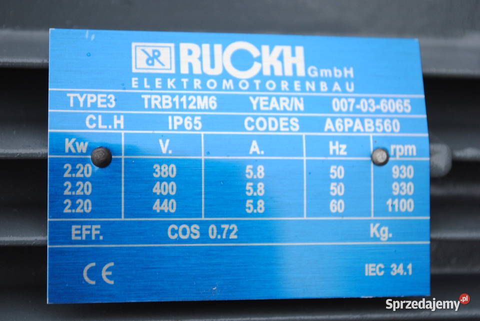 Motoreduktor 22kw 9obrmin Fvat