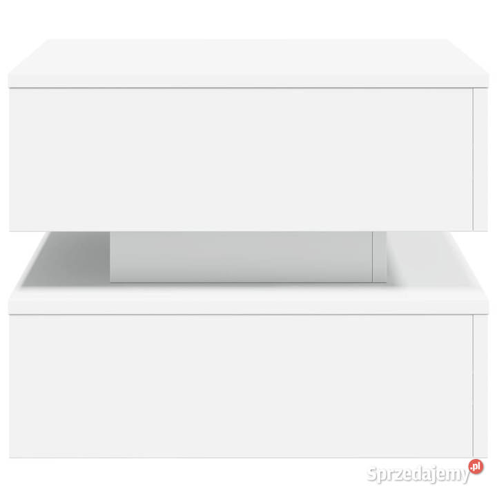 Stolik kawowy z oświetleniem LED biały 50x50x40 mazowieckie