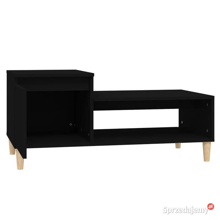 Stolik kawowy czarny 100x50x45 materiał Warszawa