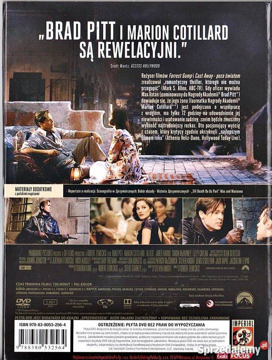 SPRZYMIERZENI BRAD PITT DVDKS Kalisz