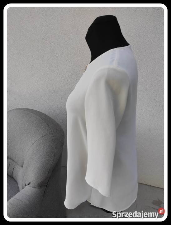 Zara basic biała bluzka koszula damska XS 34 36 Płock