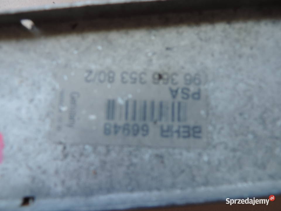 PEUGEOT 307 20 HDI INTERCOOLER CHŁODNICA