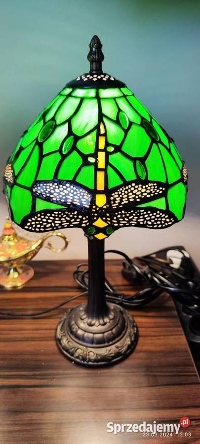 Lampki nocne witrażowe ważki