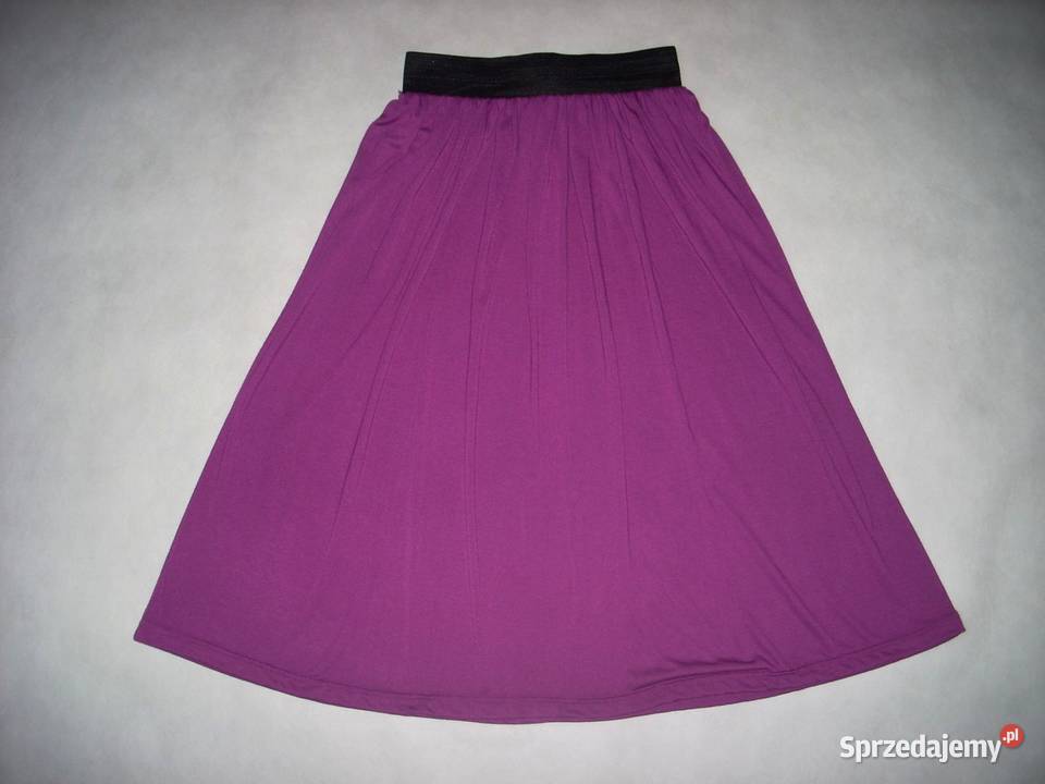 Wrzosowa lejąca spódnica wiskoza 34 36 Spódnice i sukienki Nowy Sącz