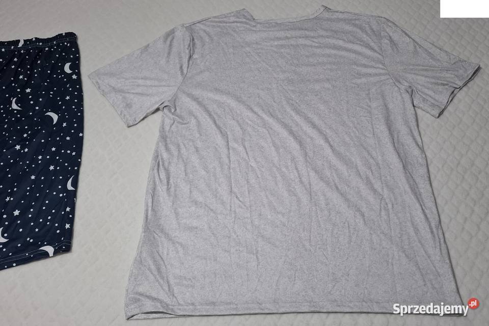 Piżama męska komplet spodenki koszulka Tshirt Czeladź