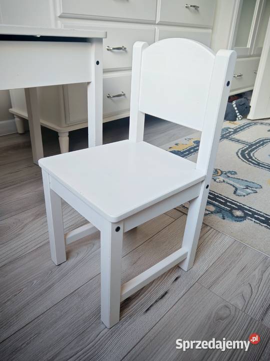 Ikea Sundvik biurko i krzesło IKEA białe zestaw Gorzów Wielkopolski