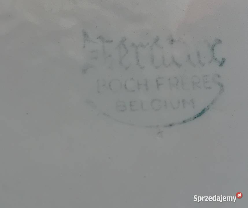 Fajansowa miska Boch Freres Keralux Sygnatura z Porcelana i szkło wielkopolskie Koźminek
