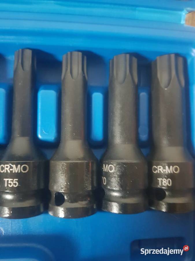 NASADKI UDAROWE czarne TORX 8 ZESTAW 12