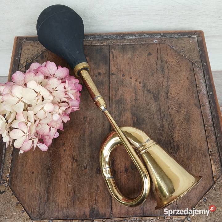 Stara mosiężna trąbka klakson samochodowy Warszawa