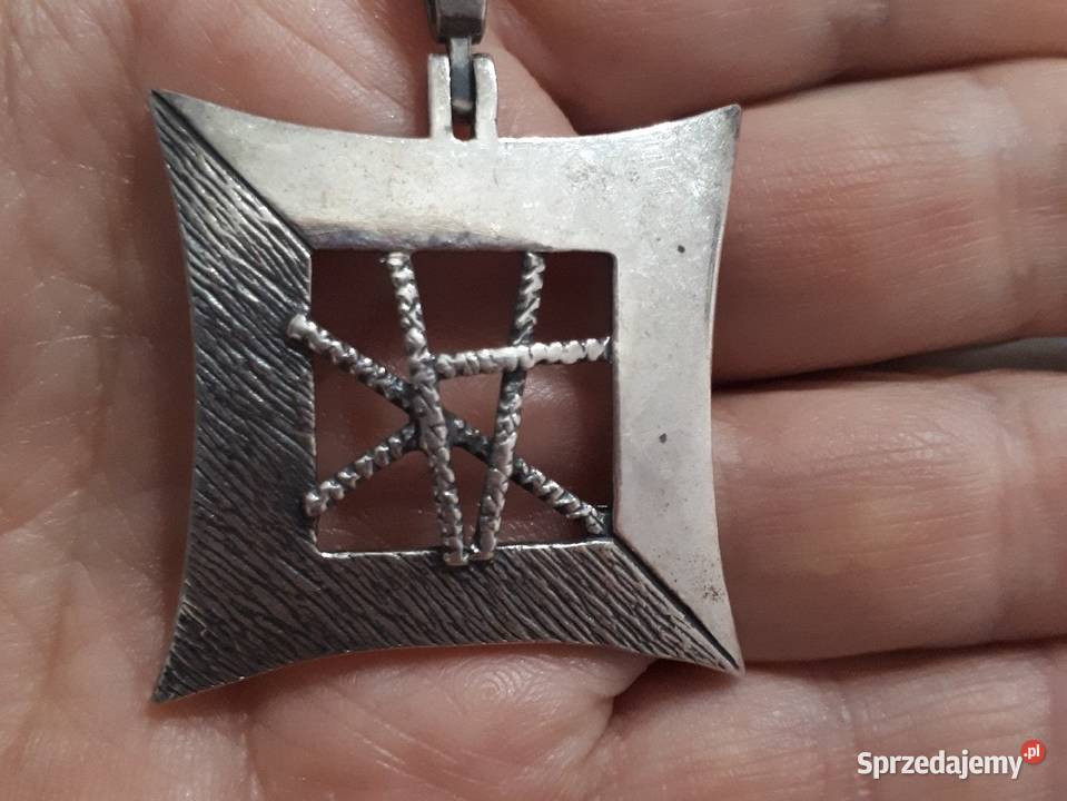 zawieszką srebrna cz kompl Skaryszew