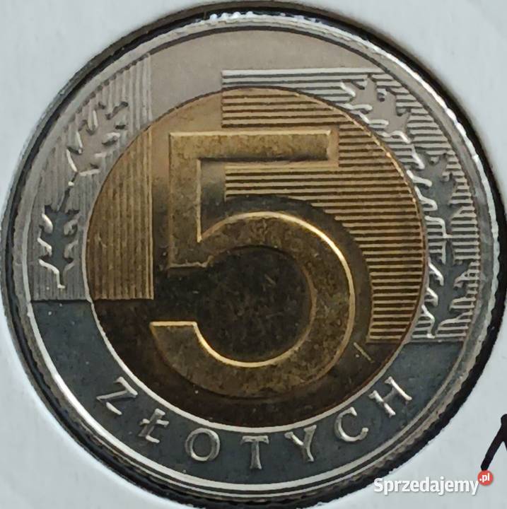 5 Złotych 2020 r 1 błąd mennicy Konin