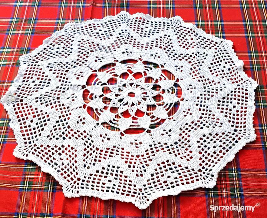 Serwetka na szydełku Wielkanocna rękodzieło NN8 Poznań