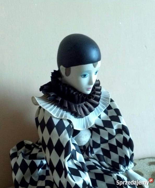 Pierrot lalka porcelanowa Dąbrowa Górnicza