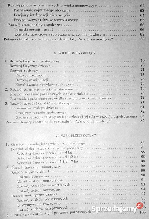 Psychologia rozwojowa Maria Przetacznikowa Rok wydania 1974 Chełm sprzedam