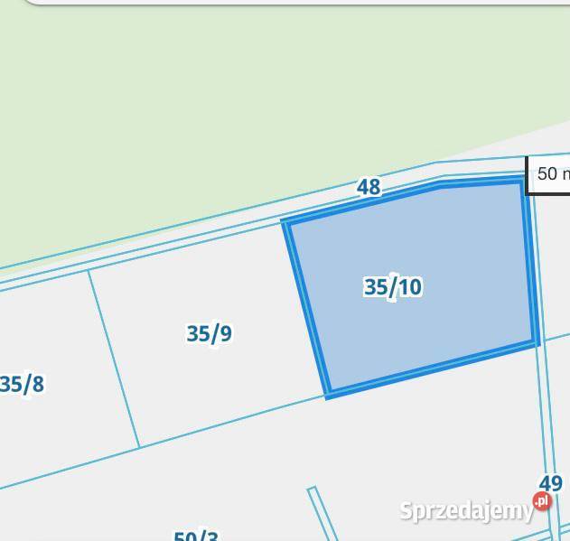 Sprzedam działki 50 arowe 7 do morza Pobierowo polna sprzedam