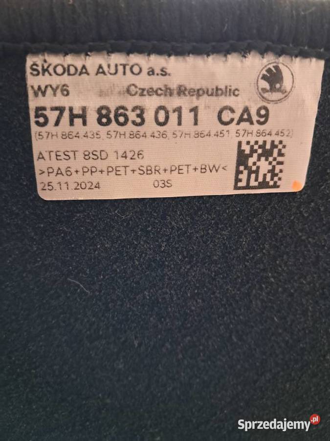 Sprzedam oryginalne dywaniki samochodowe do Żyrardów