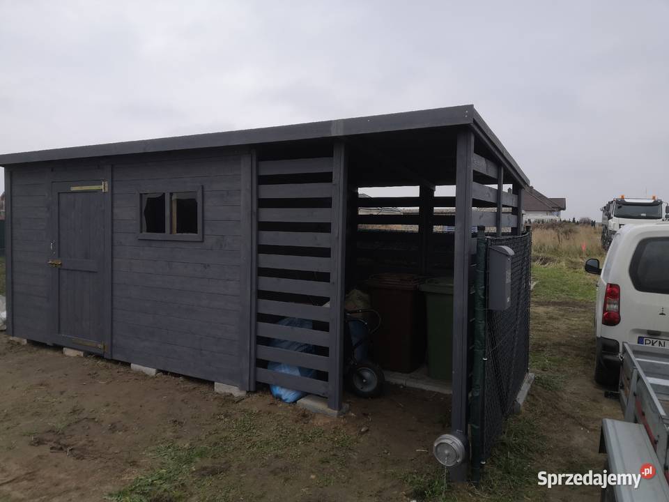 Domek narzędziowy ogrodowy drewutnia wiata garaż Kawnice