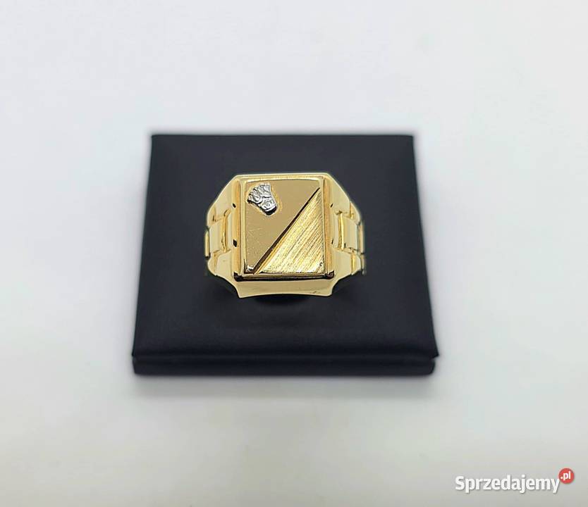 Nowy złoty sygnet próby 585 611g Rozmiar 26 Elbląg