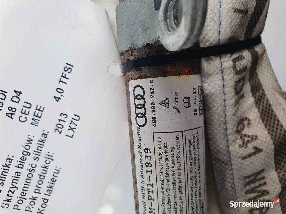 KURTYNA PRAWA AUDI A8 D4 4H0880742E osobowe