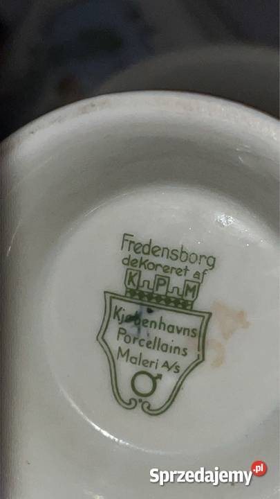 Filiżanka z talerzykiem Kjobenhavns KPM Royal pomorskie Gdańsk